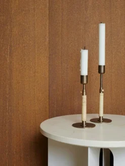 Androgyne Sidobord, Ivory / Vit Marmor