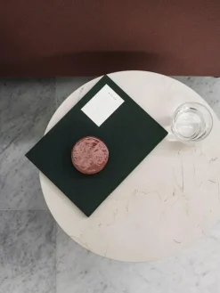 Androgyne Sidobord, Ivory / Vit Marmor