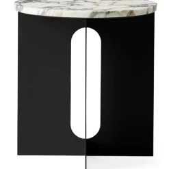 Audo Copenhagen Sidobord & Avlastningsbord-Androgyne Sidobord, Svart / Viola Marmor