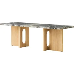 Audo Copenhagen Soffbord-Androgyne Soffbord, Ek / Calacatta Viola