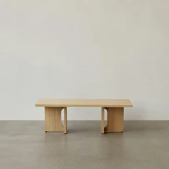 Audo Copenhagen Soffbord-Androgyne Soffbord, Ek / Calacatta Viola