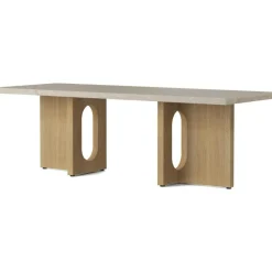 Audo Copenhagen Soffbord-Androgyne Soffbord, Ek / Calacatta Viola