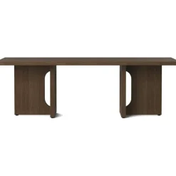 Audo Copenhagen Soffbord-Androgyne Soffbord, Mörkbetsad Ek / Calacatta Viola