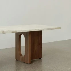 Audo Copenhagen Soffbord-Androgyne Soffbord, Valnöt / Calacatta Viola