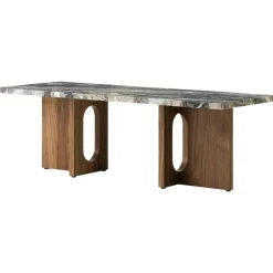 Audo Copenhagen Soffbord-Androgyne Soffbord, Valnöt / Calacatta Viola