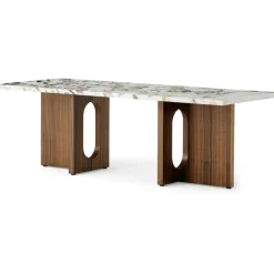 Audo Copenhagen Soffbord-Androgyne Soffbord, Valnöt / Calacatta Viola