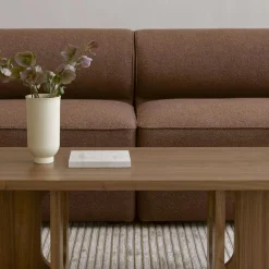 Audo Copenhagen Soffbord-Androgyne Soffbord, Valnöt / Calacatta Viola