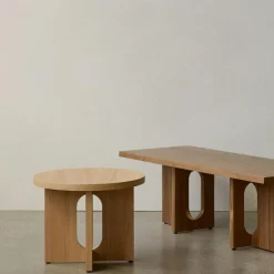 Audo Copenhagen Soffbord-Androgyne Soffbord, Valnöt / Calacatta Viola