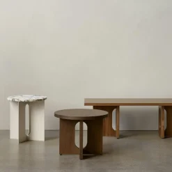 Audo Copenhagen Soffbord-Androgyne Soffbord, Valnöt / Calacatta Viola