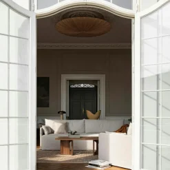 Audo Copenhagen Soffbord-Androgyne Soffbord, Valnöt / Calacatta Viola