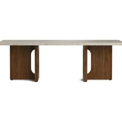 Audo Copenhagen Soffbord-Androgyne Soffbord, Valnöt / Calacatta Viola