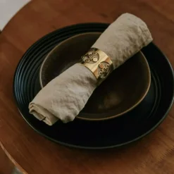 Anima Gemella Servettring 2-pack, Mässing