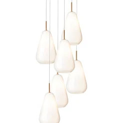 Nuura Ljuskronor & Takkronor-Anoli 6 Ljuskrona, Nordic Gold / Opal