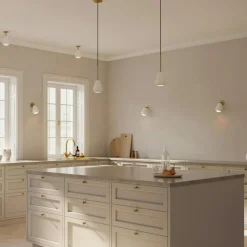 Nuura Fönsterlampor|Pendellampor-Anoli Spot Pendel, Vit / Nordic Gold