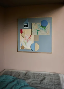 Barn Nofred Barnrumsdekoration-Anslagstavla Magnetisk 51,2x51,2 cm, Blå