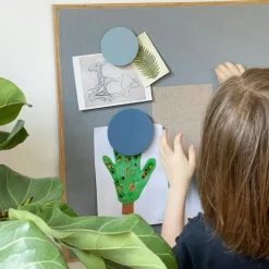 Barn Nofred Barnrumsdekoration-Anslagstavla Magnetisk 51,2x51,2 cm, Blå