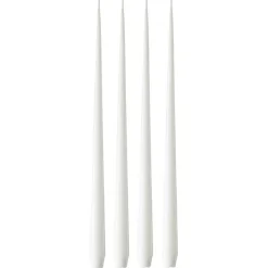 ester & erik Ljus-Antikljus Lackad 42 cm 4-pack, Pure White