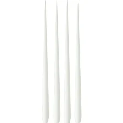 ester & erik Ljus-Antikljus Lackad 42 cm 4-pack, Pure White