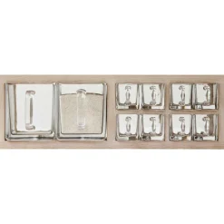 A-Organizer Hylla Med 10 Glasbehållare, Ek