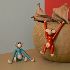 Apa Mini Vintage Träfigur 9,5 cm, Gul