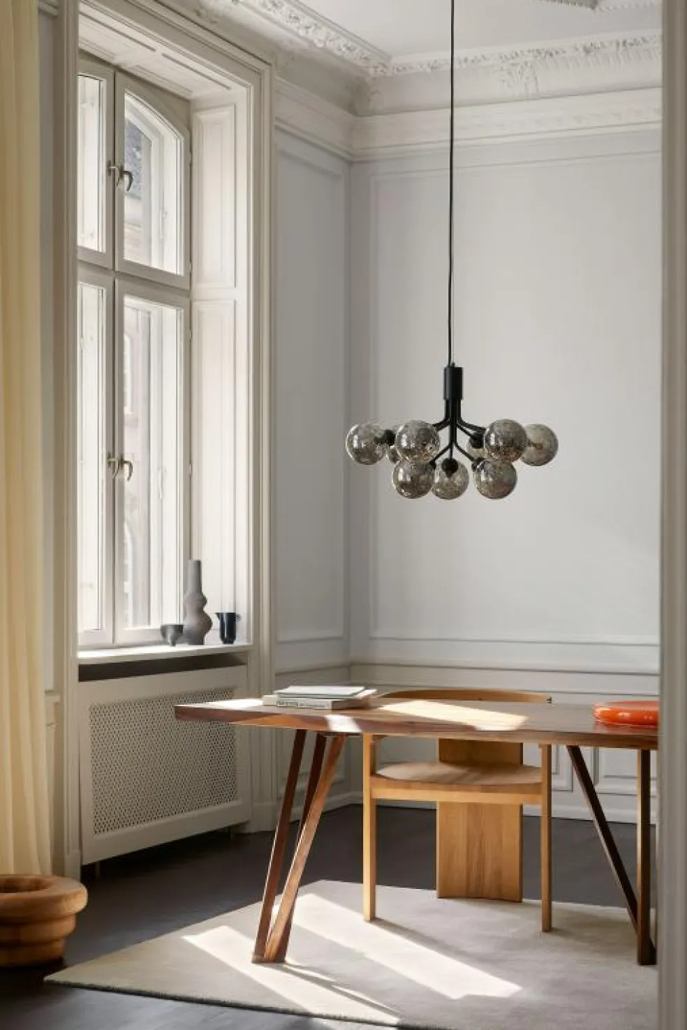 Apiales 9 Ljuskrona, Mässing / Opal