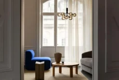 Apiales 9 Ljuskrona, Mässing / Opal