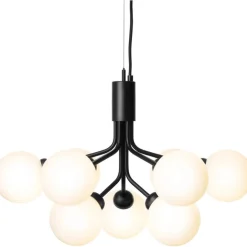 Apiales 9 Ljuskrona, Mässing / Opal