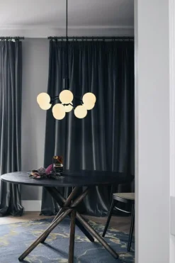 Apiales 9 Ljuskrona, Mässing / Opal