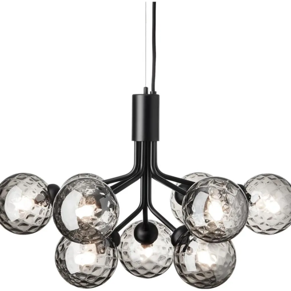 Apiales 9 Ljuskrona, Mässing / Opal