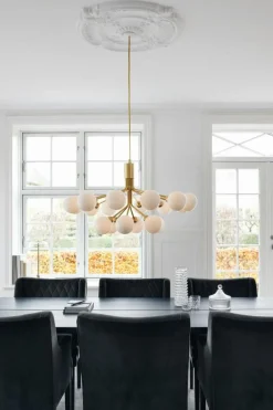 Apiales 18 Ljuskrona, Satin Black / Rökt