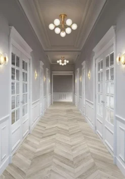 Apiales 9 Plafond, Mässing / Opal