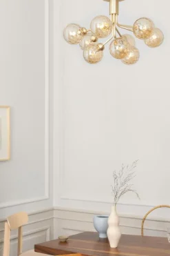 Apiales 9 Plafond, Mässing / Opal