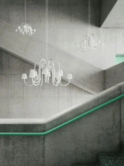 Apollo 1065 Ljuskrona 12 Armar, Vit