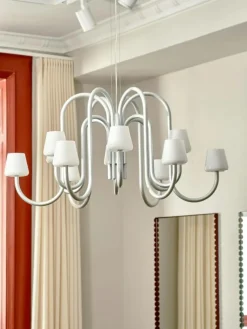 Apollo 1065 Ljuskrona 12 Armar, Vit