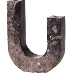 Dusty Deco Ljuslyktor-Arco Ljusstake Marmor, Grå