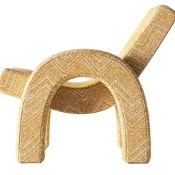 Dusty Deco Fåtöljer-Arco Loungefåtölj, Bouclé Vit