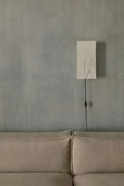Argilla Rectangular Vägglampa, Marble White