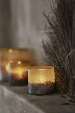 Boel&Jan Ljuslyktor-Aria Ljuslykta Brun / Grå, 15 cm