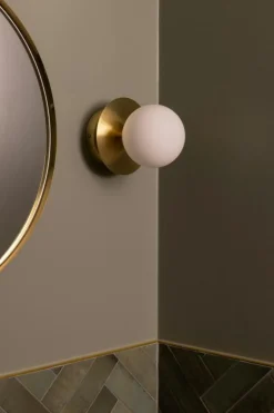 Art Deco Vägg-/Taklampa, Vit