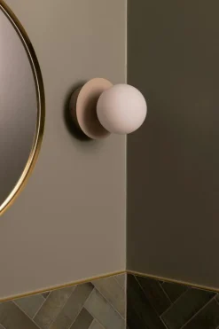 Art Deco Vägg-/Taklampa, Vit