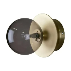 Art Deco Vägg-/Taklampa, Vit