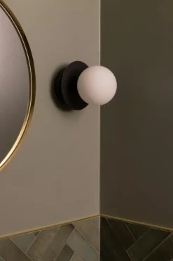 Art Deco Vägg-/Taklampa, Vit