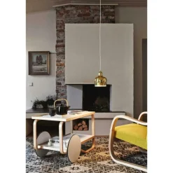 Artek Fönsterlampor|Pendellampor-A330S Golden Bell Pendel, Savoy Edition