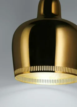 Artek Fönsterlampor|Pendellampor-A330S Golden Bell Pendel, Savoy Edition