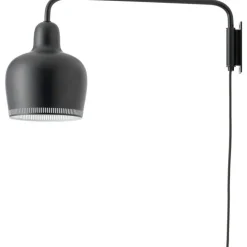 A330S Golden Bell Vägglampa, Svart / Vit