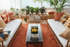 Chhatwal & Jonsson Prydnadskuddar & Fodral-Asim Kuddfodral 50x50 cm, Ljusbeige / Spicy Yellow