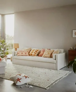 Chhatwal & Jonsson Prydnadskuddar & Fodral-Asim Kuddfodral 50x50 cm, Ljusbeige / Spicy Yellow