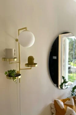 Astoria Vägglampa, Borstad Mässing