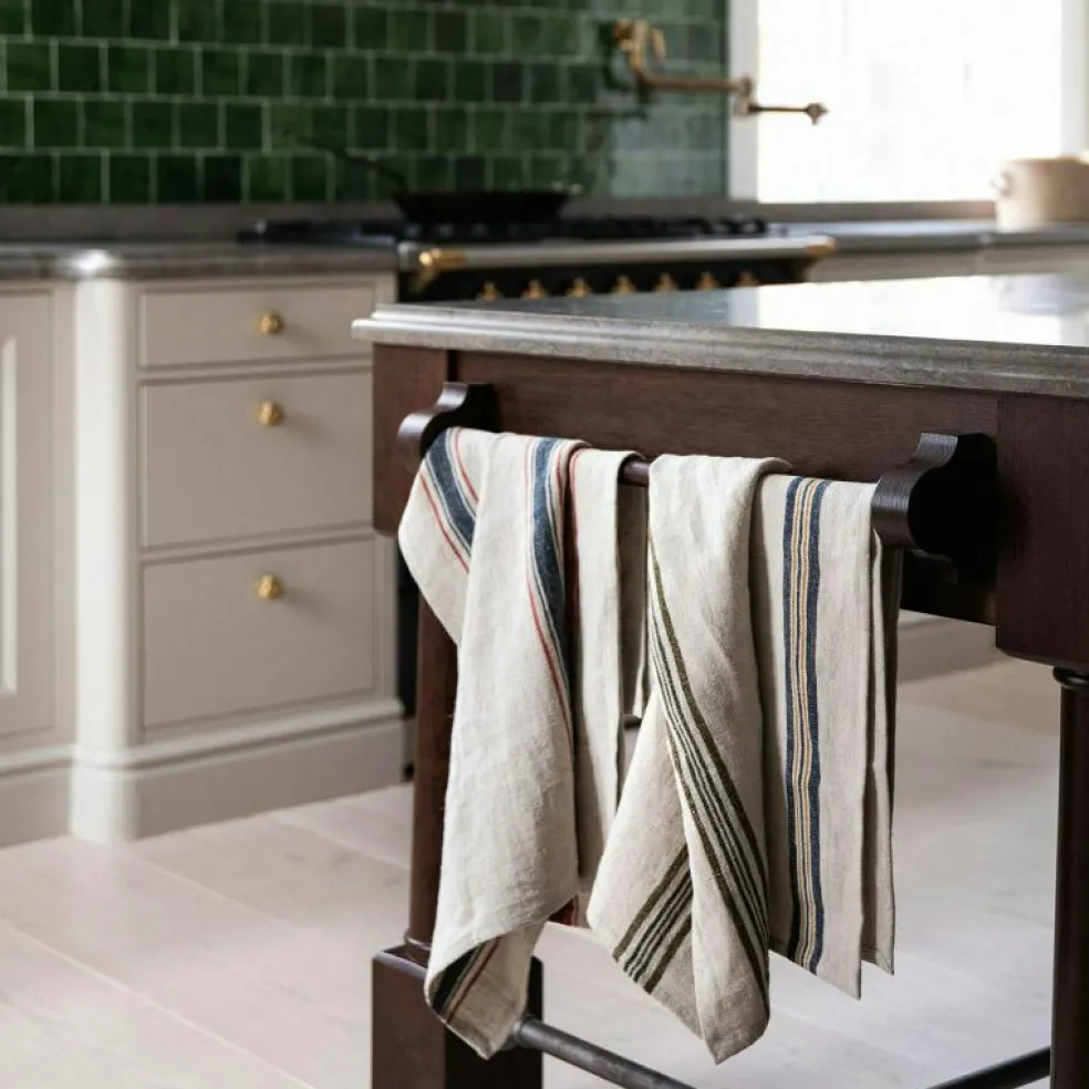 Astrid Kökshandduk 50x70 cm, Oliv