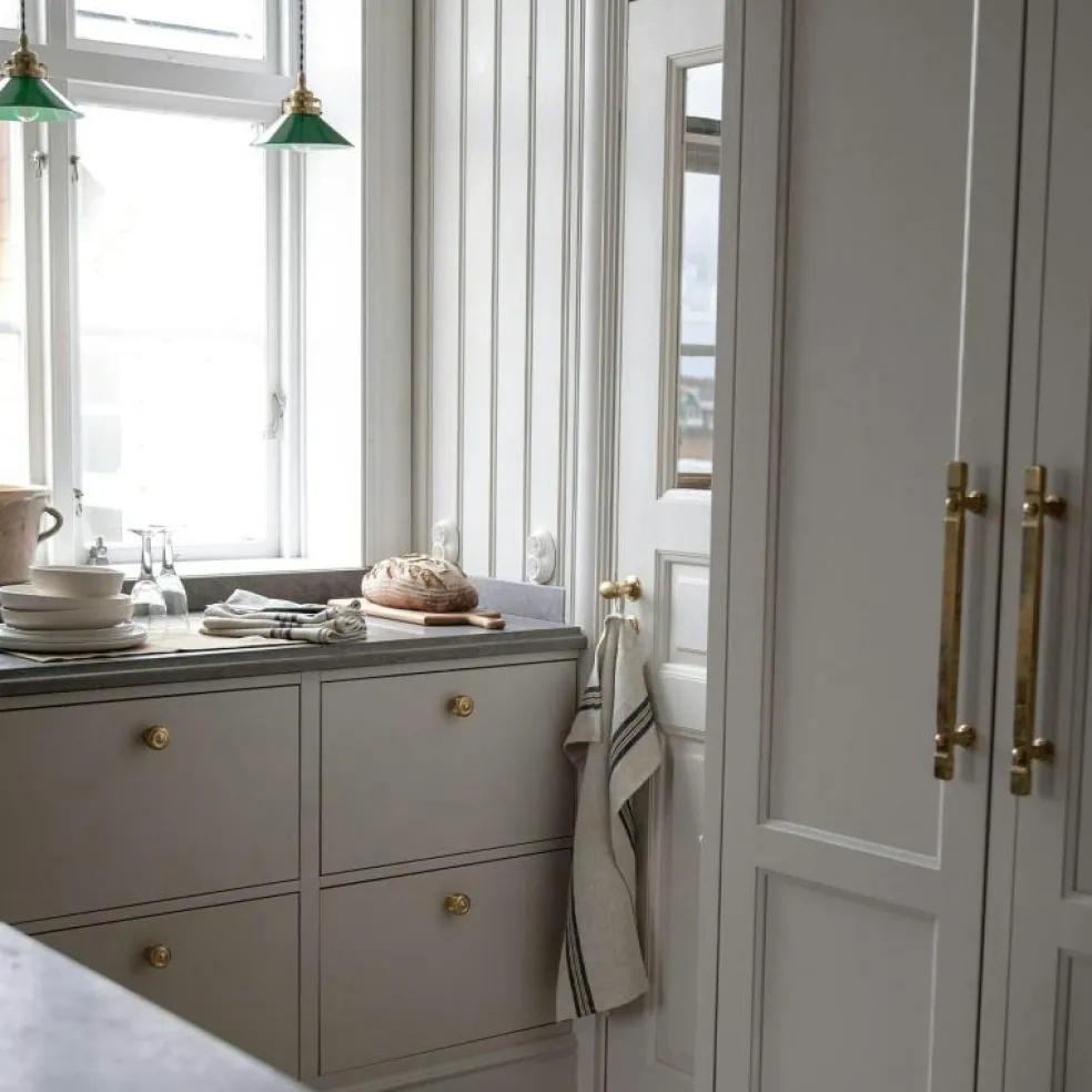 Astrid Kökshandduk 50x70 cm, Oliv